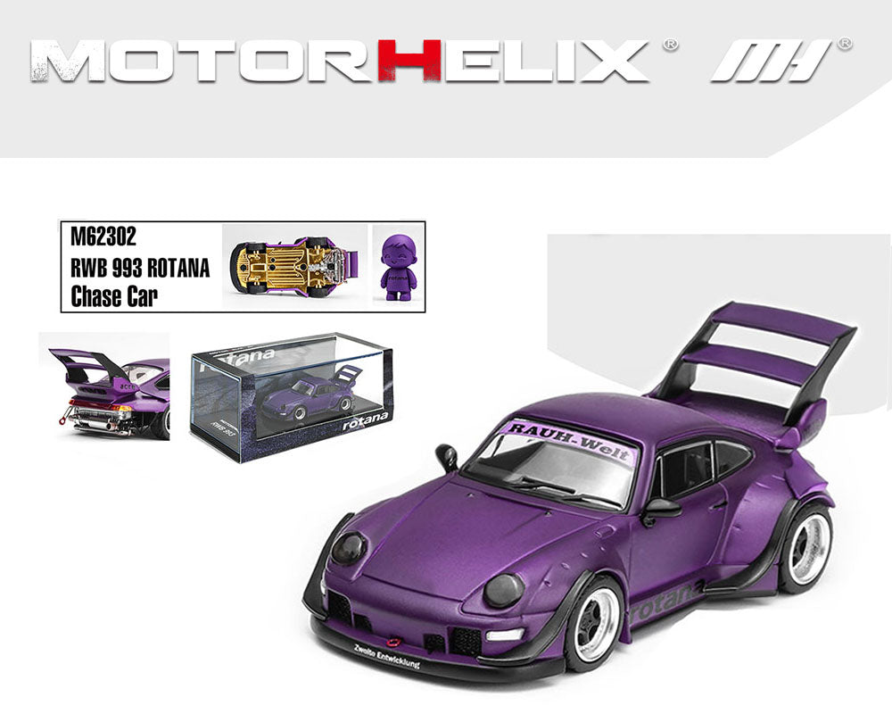 Preorder) Motorhelix 1:64 RWB 993 Rotana – Purple M62302
