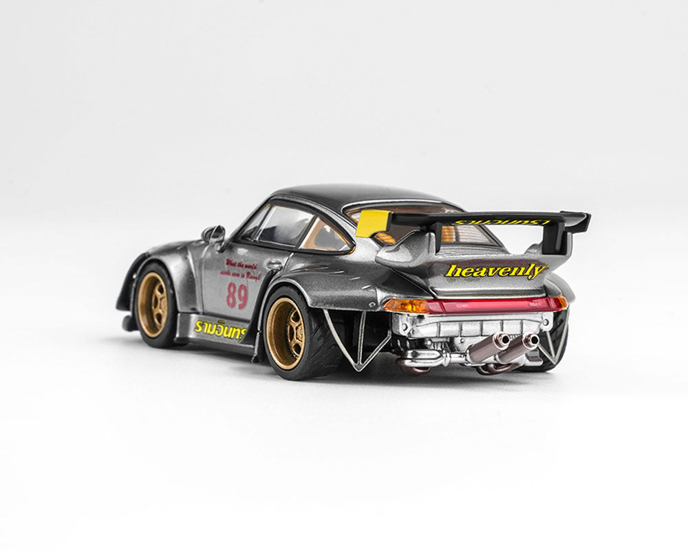 (Preorder) Motorhelix 1:64 RWB 993 Ramintra – Metallic Silver M62303