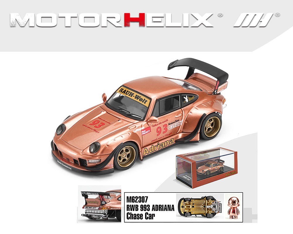 (Preorder) Motorhelix 1:64 RWB 993 Adriana – Metallic Pink M62307