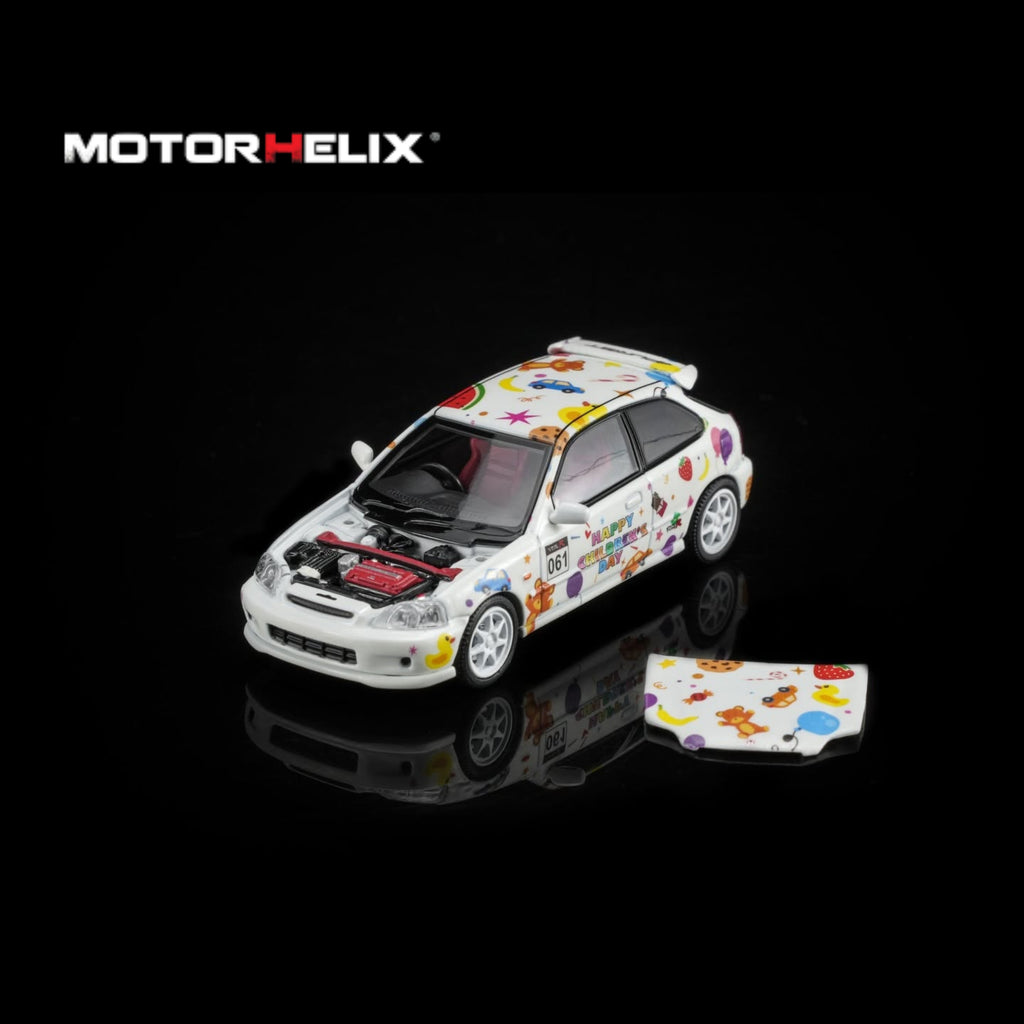 MOTORHELIX 1/64 Honda Civic TYPE R (EK9) Children‘s Day Limited Edition