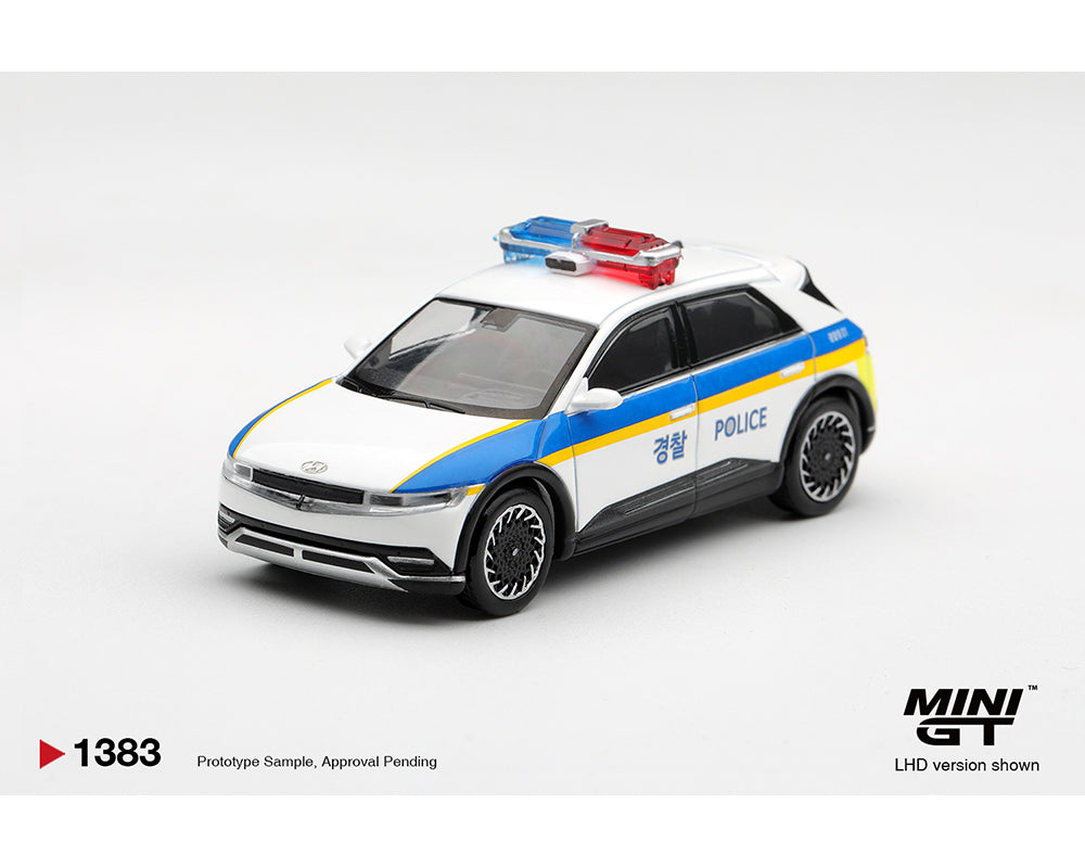 (Preorder) Mini GT 1:64 Hyundai Ioniq 5 Police Car – Korea Exclusives #1383