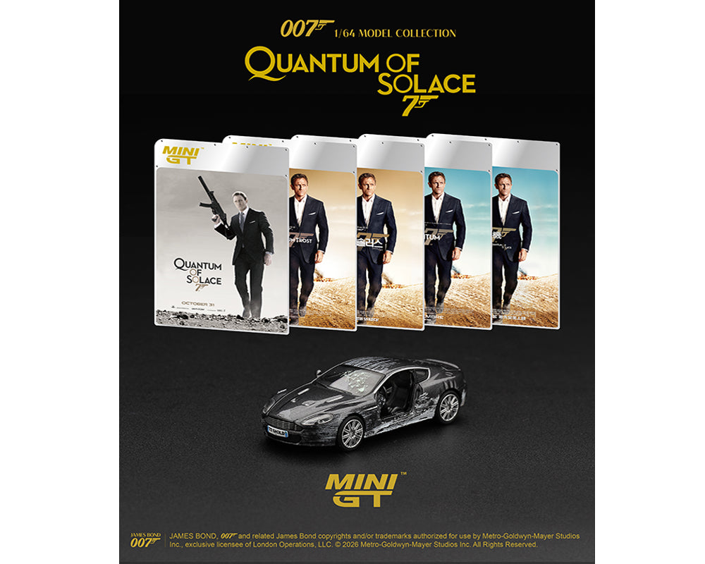 (Preorder) Mini GT 1:64 Aston Martin DBS “Quantum of Solace” Battle Damaged – English Packaging #924