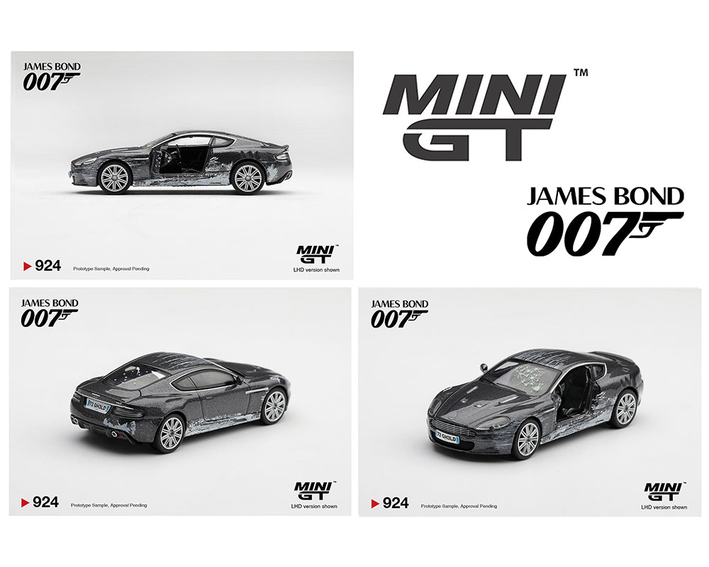 (Preorder) Mini GT 1:64 Aston Martin DBS “Quantum of Solace” Battle Damaged – English Packaging #924