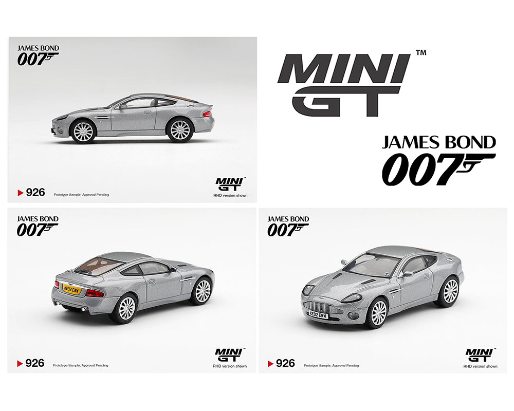 (Preorder) Mini GT 1:64 James Bond 007 Aston Martin V12 Vanquish “Die Another day” – English Packaging #926