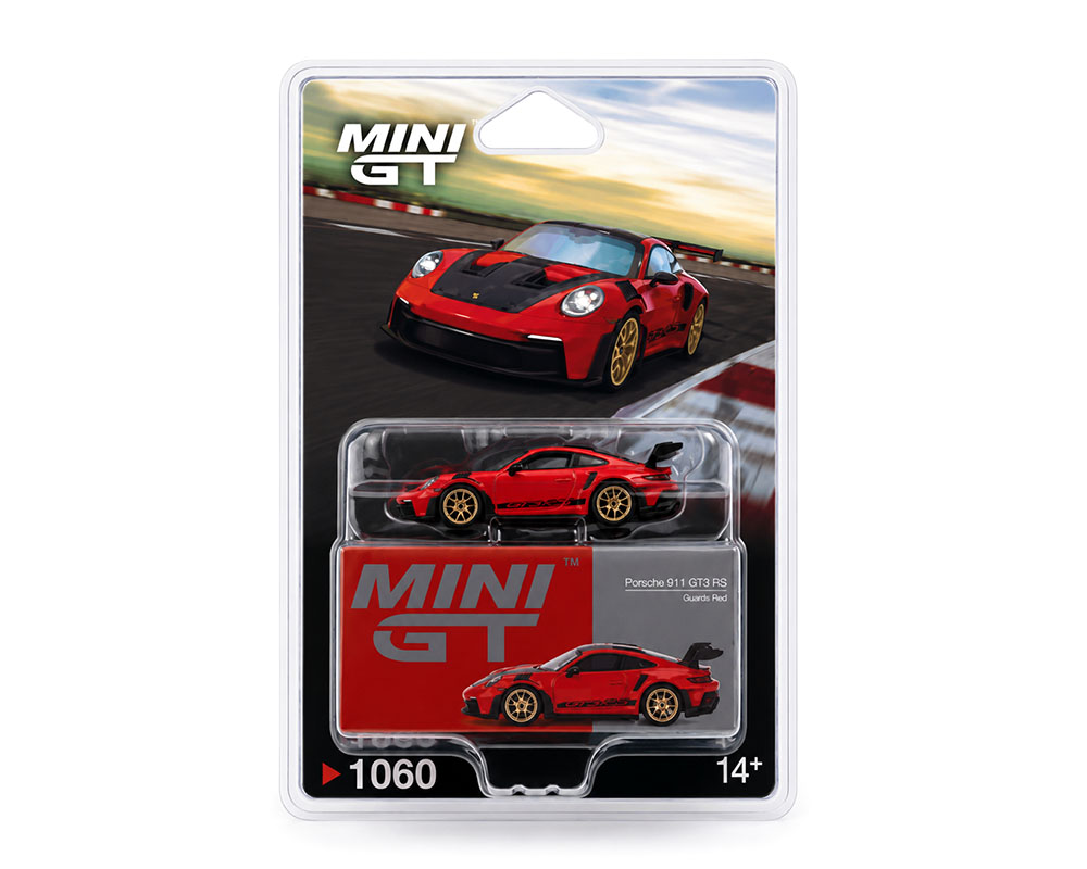 Mini GT 1:64 Porsche 911 (992) GT3 RS Weissach Package – Guards Red #1060