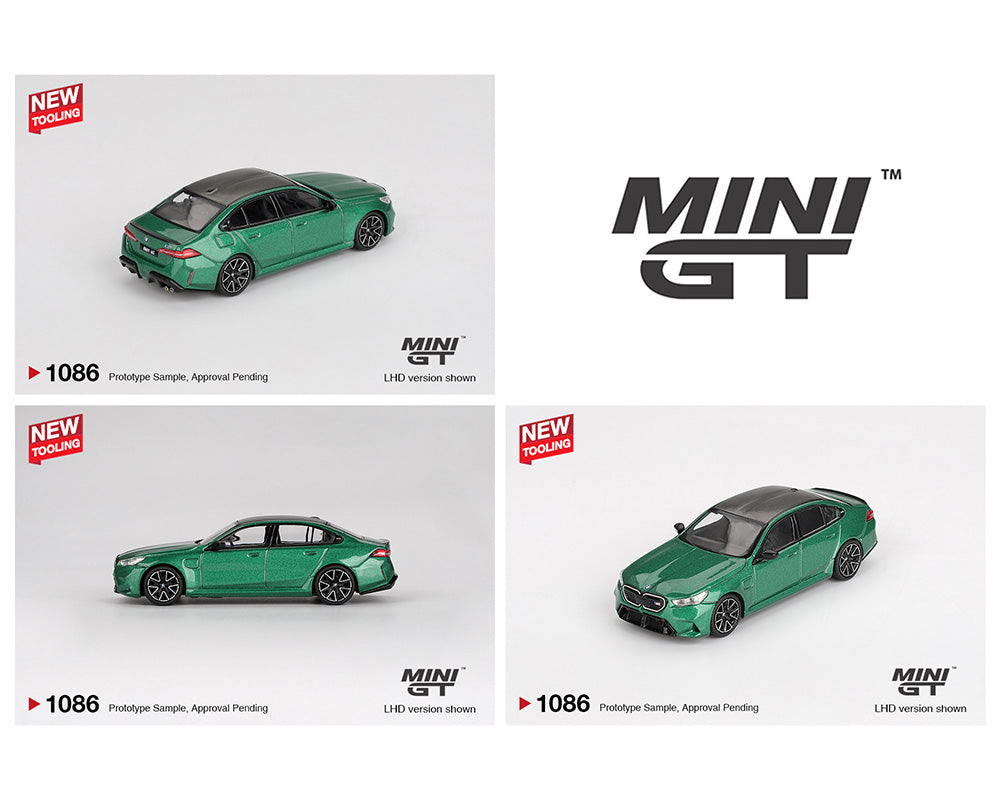 Mini GT 1:64 BMW M5 (G90) Isle of Man – Green Metallic #1086