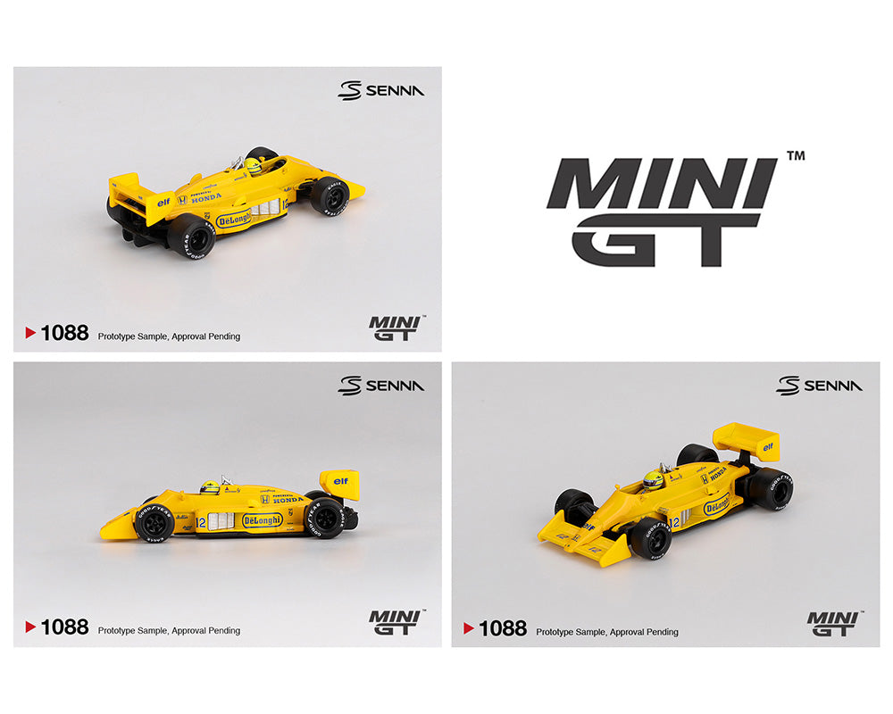 Mini GT 1:64 Lotus 99T #12 Ayrton Senna 1987 Monaco Grand Prix Winner – #1088