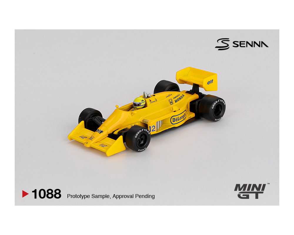 Mini GT 1:64 Lotus 99T #12 Ayrton Senna 1987 Monaco Grand Prix Winner – #1088