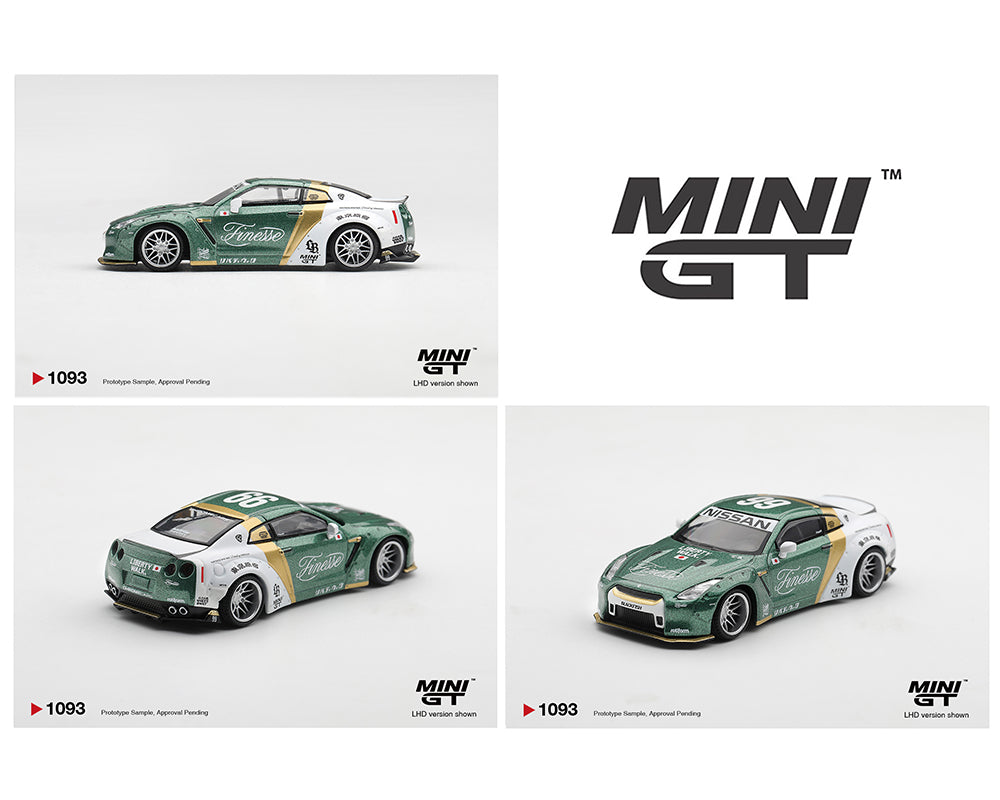 (Preorder) Mini GT 1:64 Nissan GT-R (R35) LB★WORKS Type 1, Custom Ducktail Auto Finesse #1093