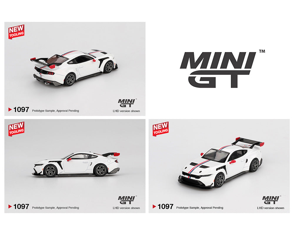 Mini GT 1:64 Ford Mustang GTD Spirit of America – White #1097