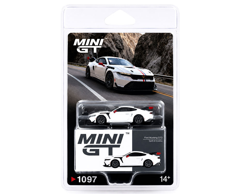 Mini GT 1:64 Ford Mustang GTD Spirit of America – White #1097