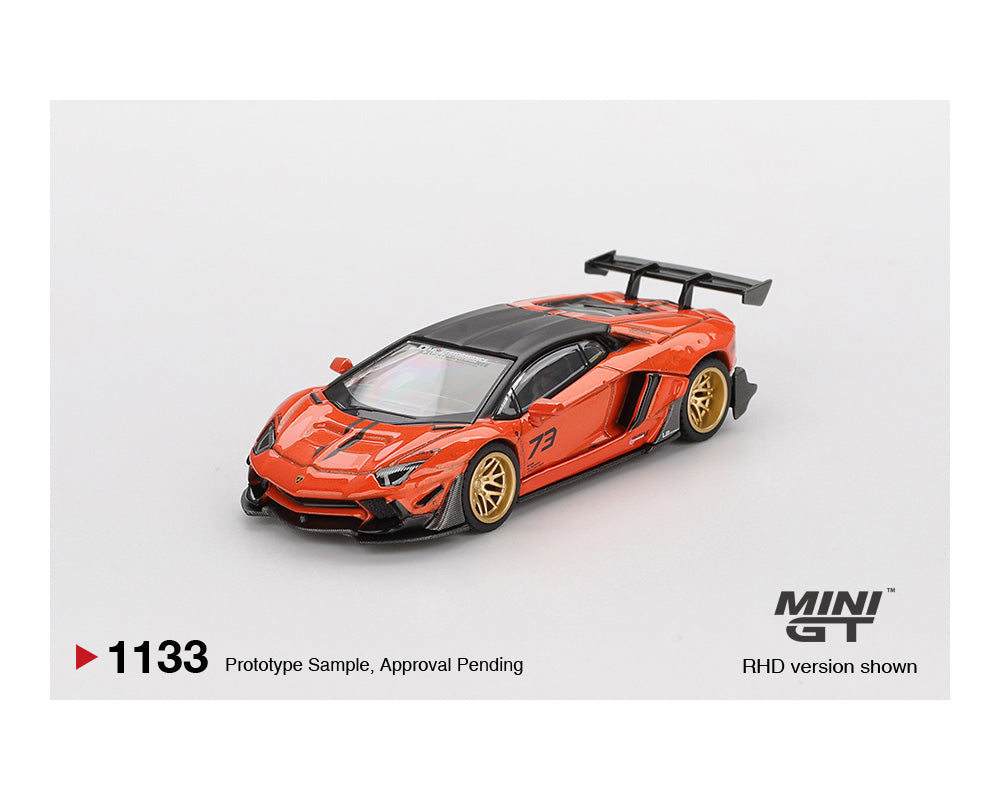 Mini GT 1:64 LB WORKS Lamborghini Aventador Orange  #1133
