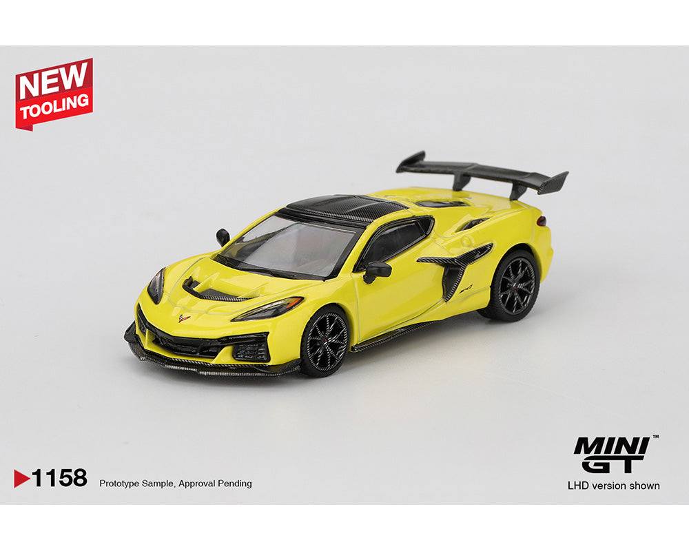 Mini GT 1:64 Chevrolet Corvette ZR1- Accelerate Yellow #1158