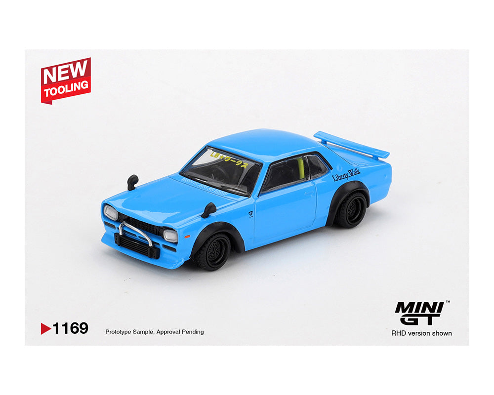 Mini GT 1:64 Nissan LB Works HAKOSUKA – Baby Blue #1169