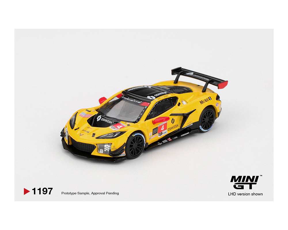 Mini GT 1:64 Chevrolet Corvette Z06 GT3.R #4 Corvette Racing by Pratt Miller Motorsports 2025 IMSA Daytona 24 Hrs #1197