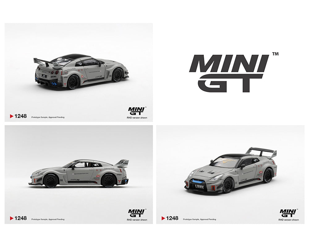 (予約商品) Mini GT 1:64 日産 LB-シルエットワークス GT 35GT-RR Ver.1 – マットグレー #1248