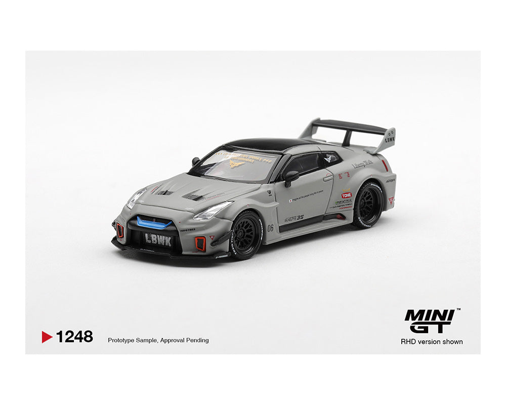 (予約商品) Mini GT 1:64 日産 LB-シルエットワークス GT 35GT-RR Ver.1 – マットグレー #1248