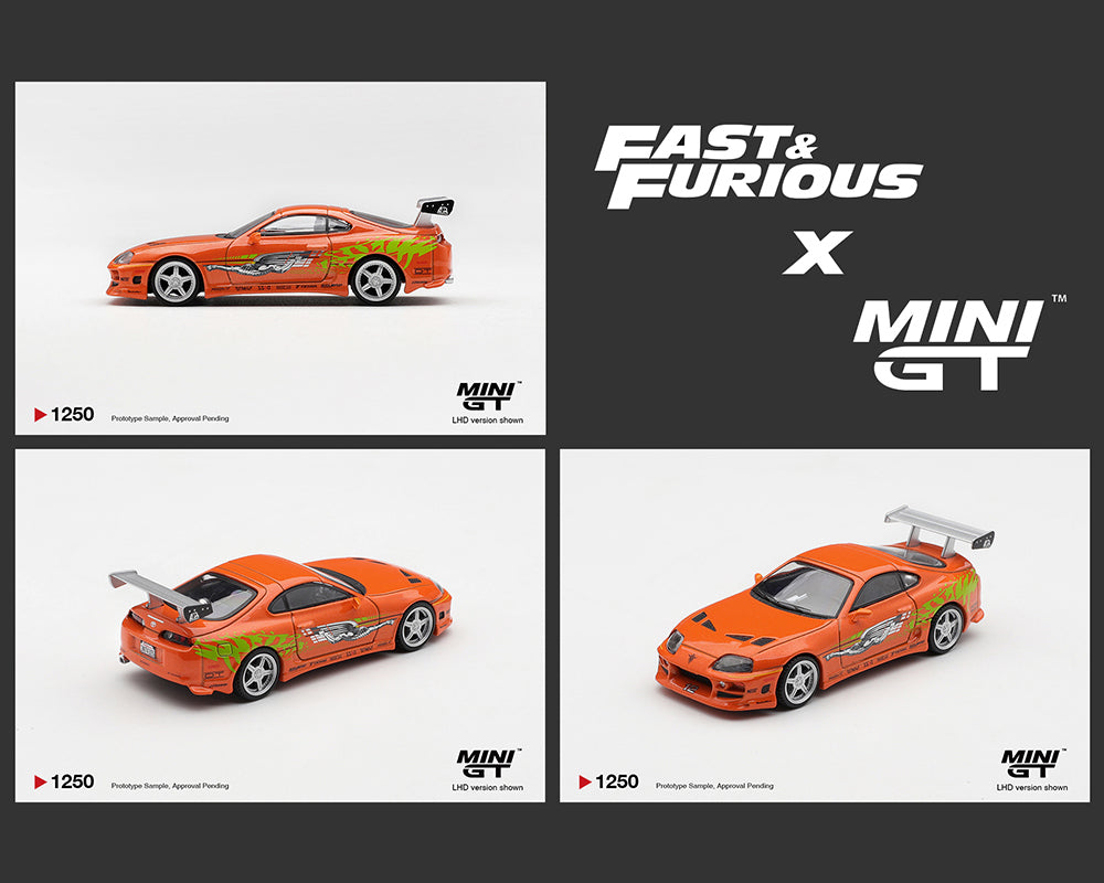 （予約）Mini GT 1:64 ワイルド・スピード トヨタ スープラ BOMEX 「ワイルド・スピード」ブライアン・オコナー – #1250