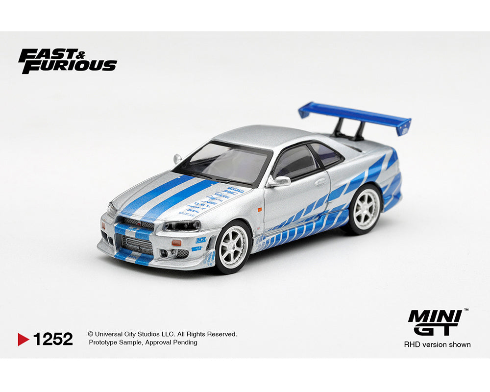 (Preorder) Mini GT 1:64 Nissan Skyline GT-R C-West “2 Fast 2 Furious” Brian O’Conner #1252