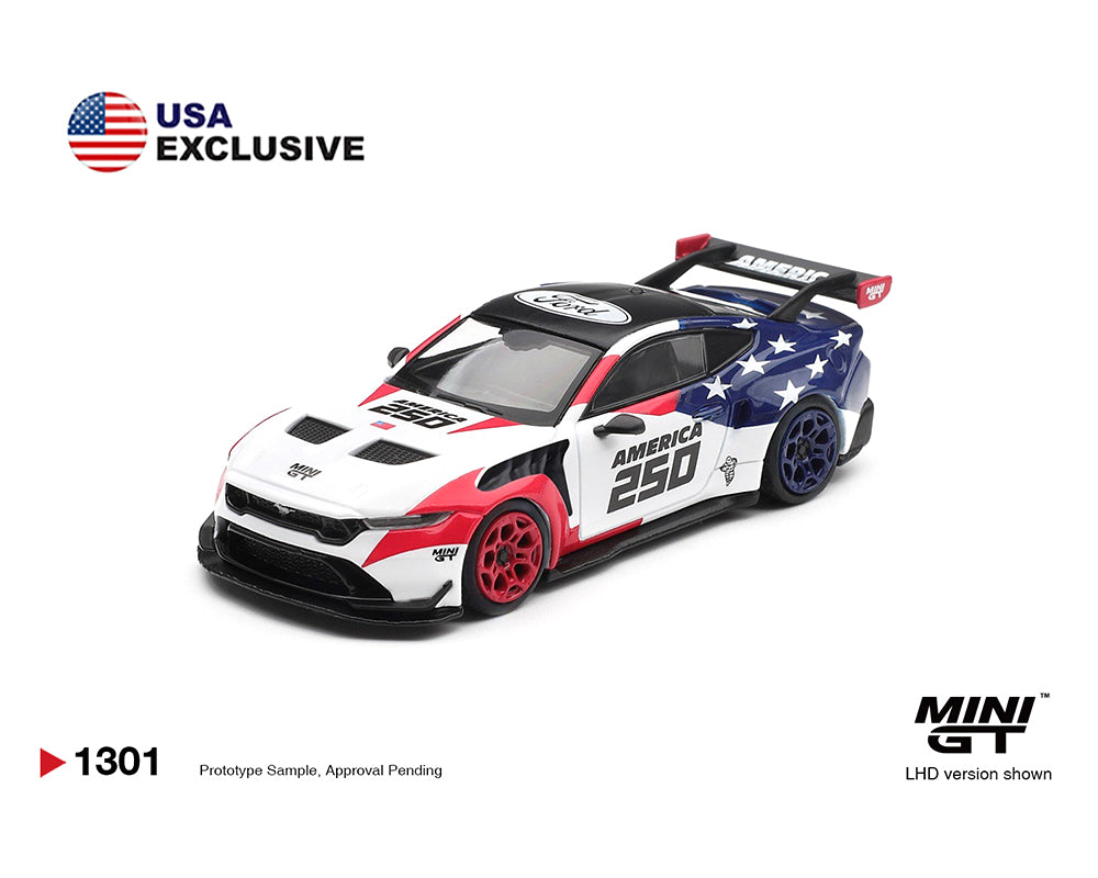 Mini GT 1:64 Ford Mustang GTD America 250 USA Exclusive LHD #1301 – Mijo Exclusives.