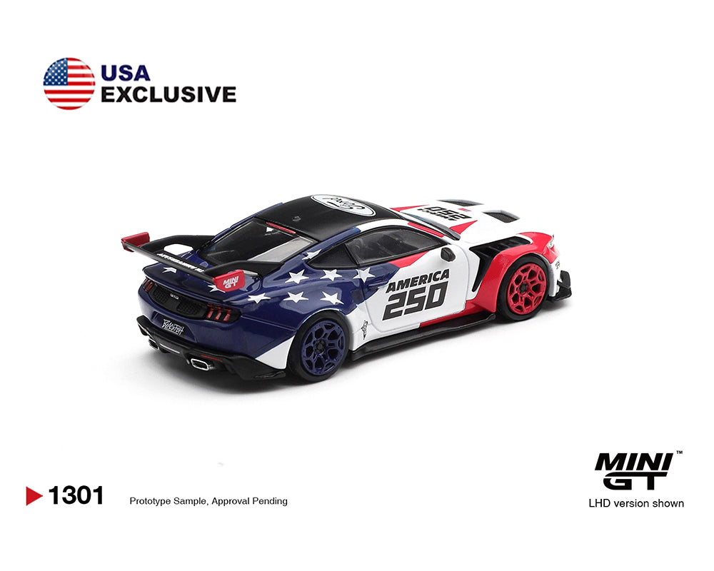 Mini GT 1:64 Ford Mustang GTD America 250 USA Exclusive LHD #1301 – Mijo Exclusives.