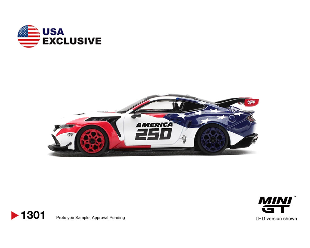 Mini GT 1:64 Ford Mustang GTD America 250 USA Exclusive LHD #1301 – Mijo Exclusives.