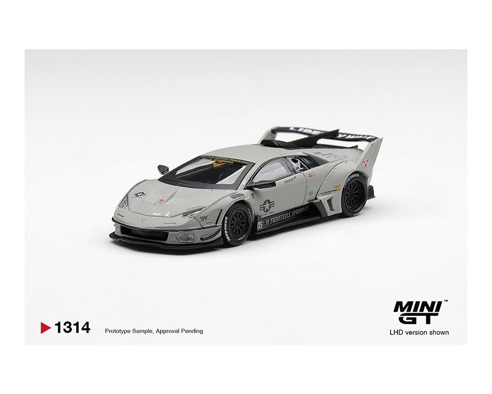 (Preorder) Mini GT 1:64 Lamborghini LB-Silhouette WORKS MURCIELAGO GT Evo Fighter – Grey –  #1314