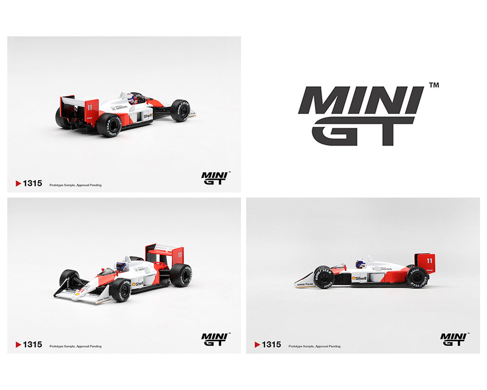 (Preorder) Mini GT 1:64 McLaren MP4/4 #11 Alain Prost 1988 Canadian Grand Prix 2nd Place-#1315