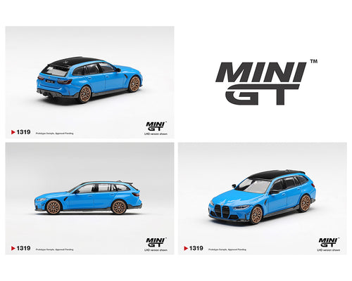(Preorder) Mini GT 1:64 BMW M3 M Performance Touring Riviera Blue – #1319