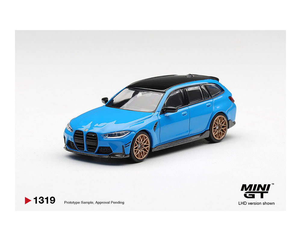 (Preorder) Mini GT 1:64 BMW M3 M Performance Touring Riviera Blue – #1319