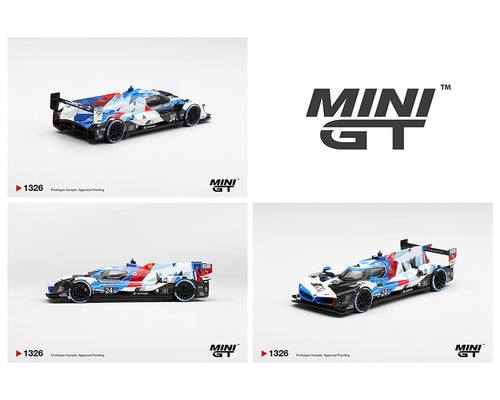 (Preorder) Mini GT 1:64 BMW M Hybrid V8 GTP #24 BMW M Team RLL 2024 IMSA Daytona 24 Hrs – #1326