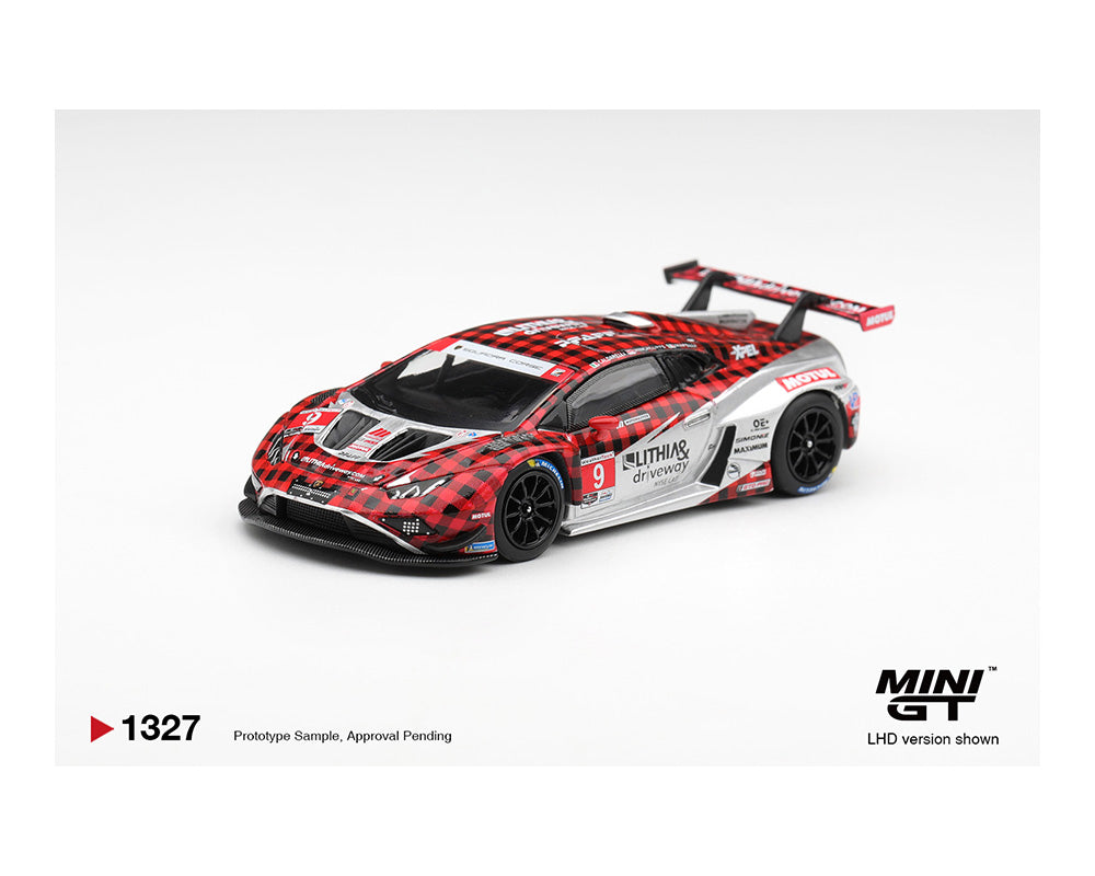 (Preorder) Mini GT 1:64 Lamborghini Huracan GT3 EVO2 #9 Pfaff Motorsports 2025 IMSA WeatherTech GTD Pro - #1327