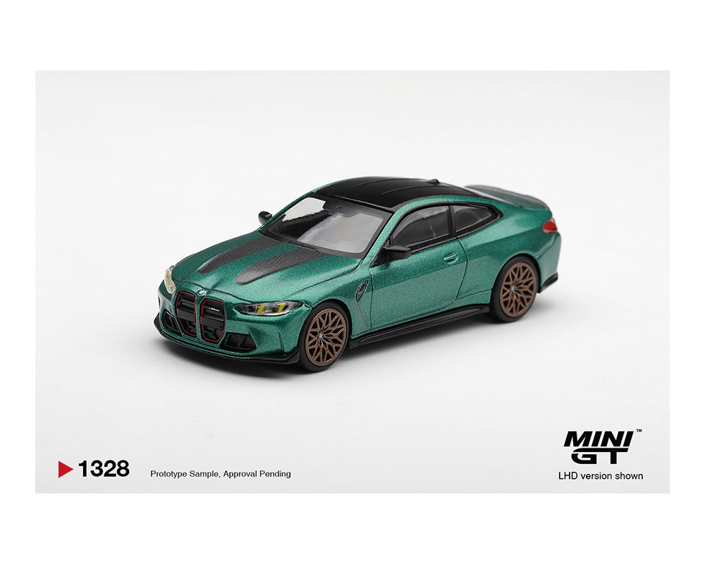(Preorder) Mini GT 1:64 BMW M4 CS Frozen Isle of Man Green Metallic – #1328