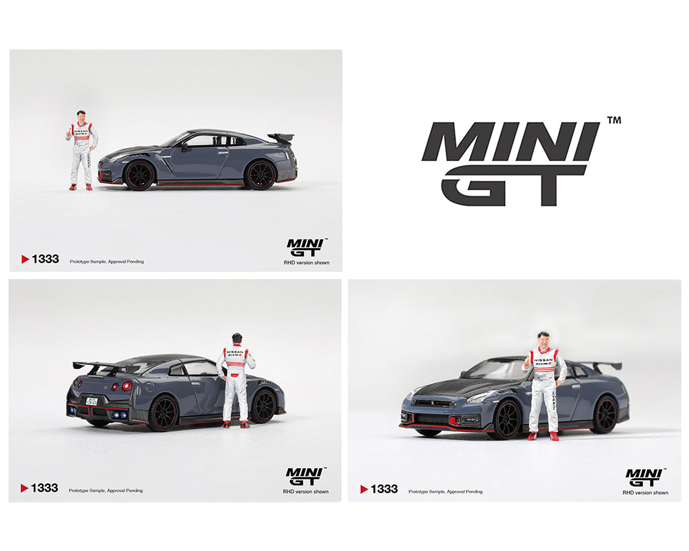 (Preorder) Mini GT 1:64 Nissan GT-R Nismo 2024 Tsukuba Production Car Lap Record W / Matsuda Figure Tsugio Matsuda Collection – #1333