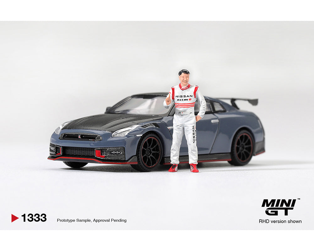 (Preorder) Mini GT 1:64 Nissan GT-R Nismo 2024 Tsukuba Production Car Lap Record W / Matsuda Figure Tsugio Matsuda Collection – #1333