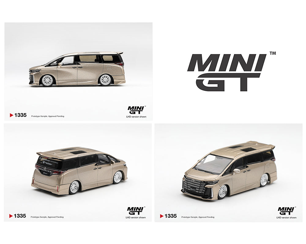 (Preorder) Mini GT 1:64 Toyota Vellfire 40 KUHL – Gold Metallic- #1335