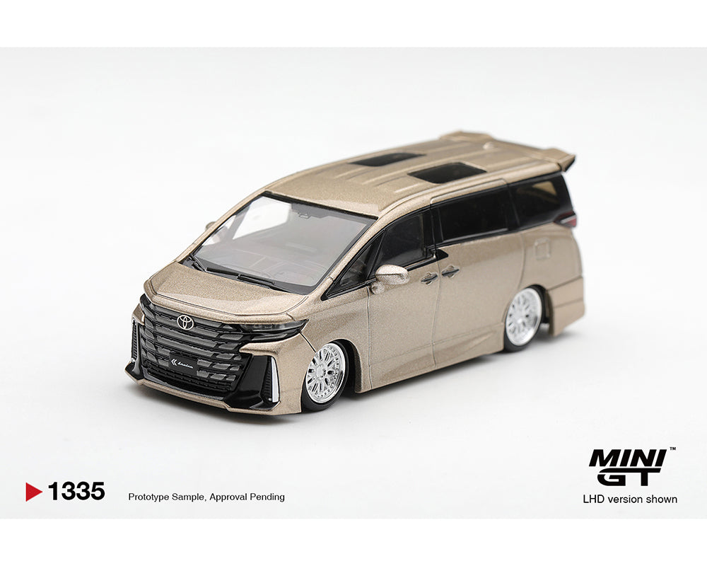 (Preorder) Mini GT 1:64 Toyota Vellfire 40 KUHL – Gold Metallic- #1335