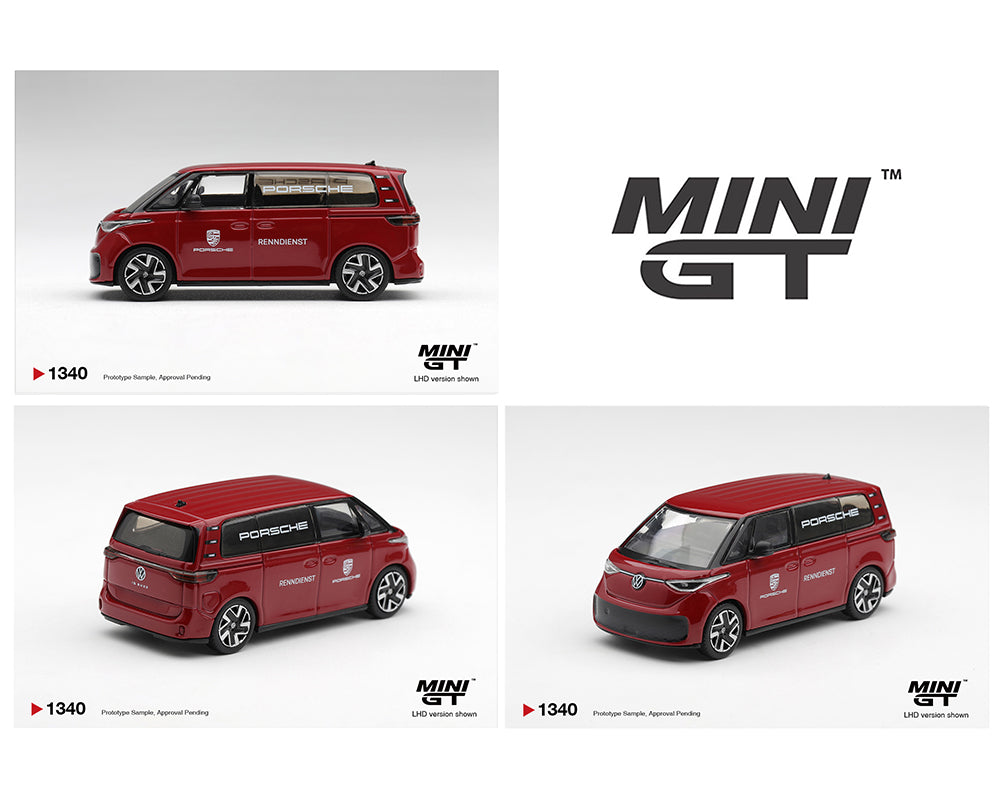 (Preorder) Mini GT 1:64 Volkswagen ID.Buzz Porsche Renndienst #1340