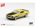 (Preorder) Mini GT 1:64 Ford Mustang Boss 302 1969 – Bright Yellow #1342