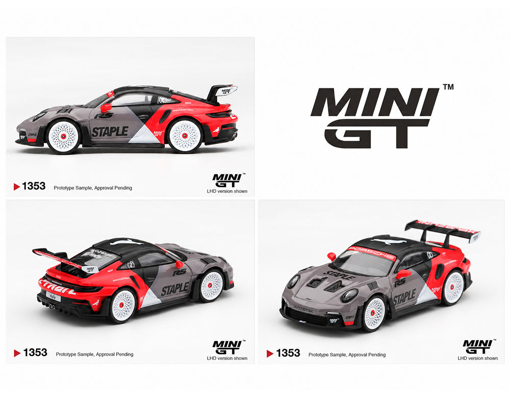 (Preorder) Mini GT 1:64 Porsche 911 GT3 RS STAPLE x INOZETEK #1353
