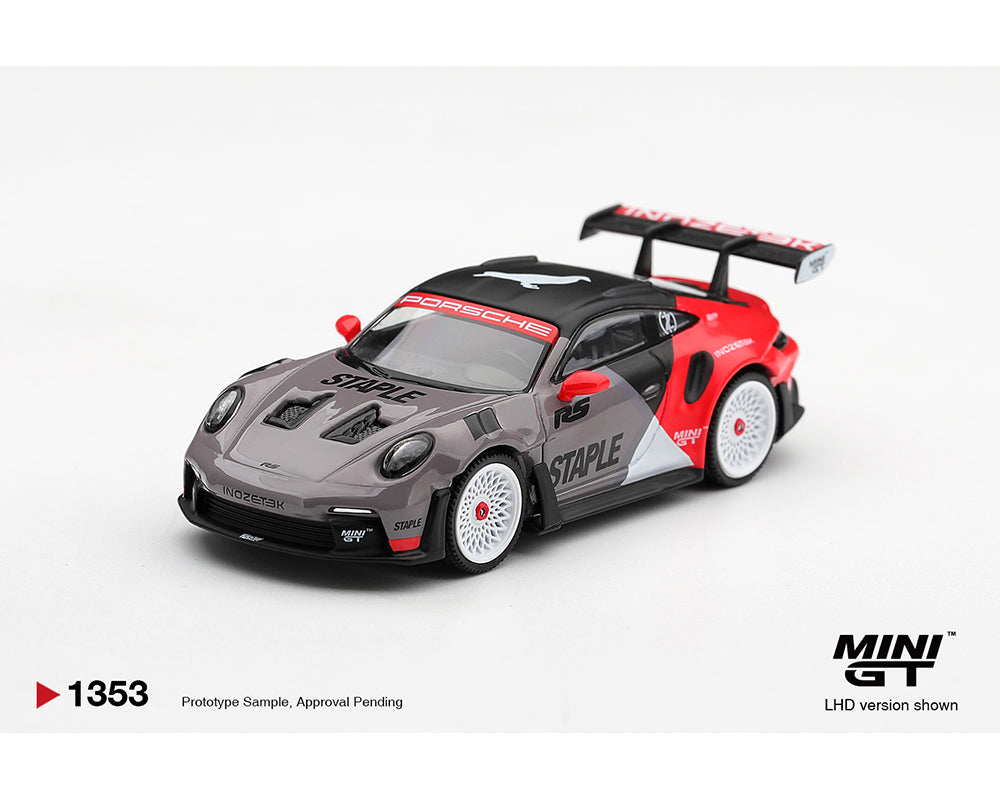 Mini GT 1:64 Porsche 911 GT3 RS STAPLE x INOZETEK APAxpo Exclusive #1353