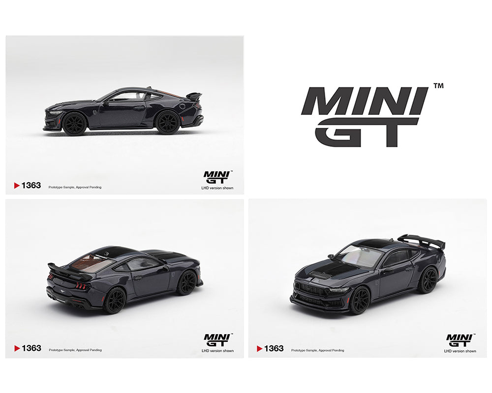 (Preorder) Mini GT 1:64 Ford Mustang Dark Horse – Blue Ember #1363