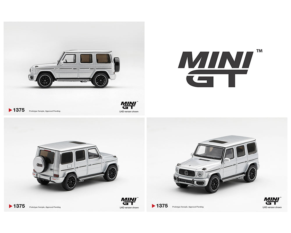 (Preorder) Mini GT 1:64 Mercedes-AMG G 63 Silver Metallic #1375