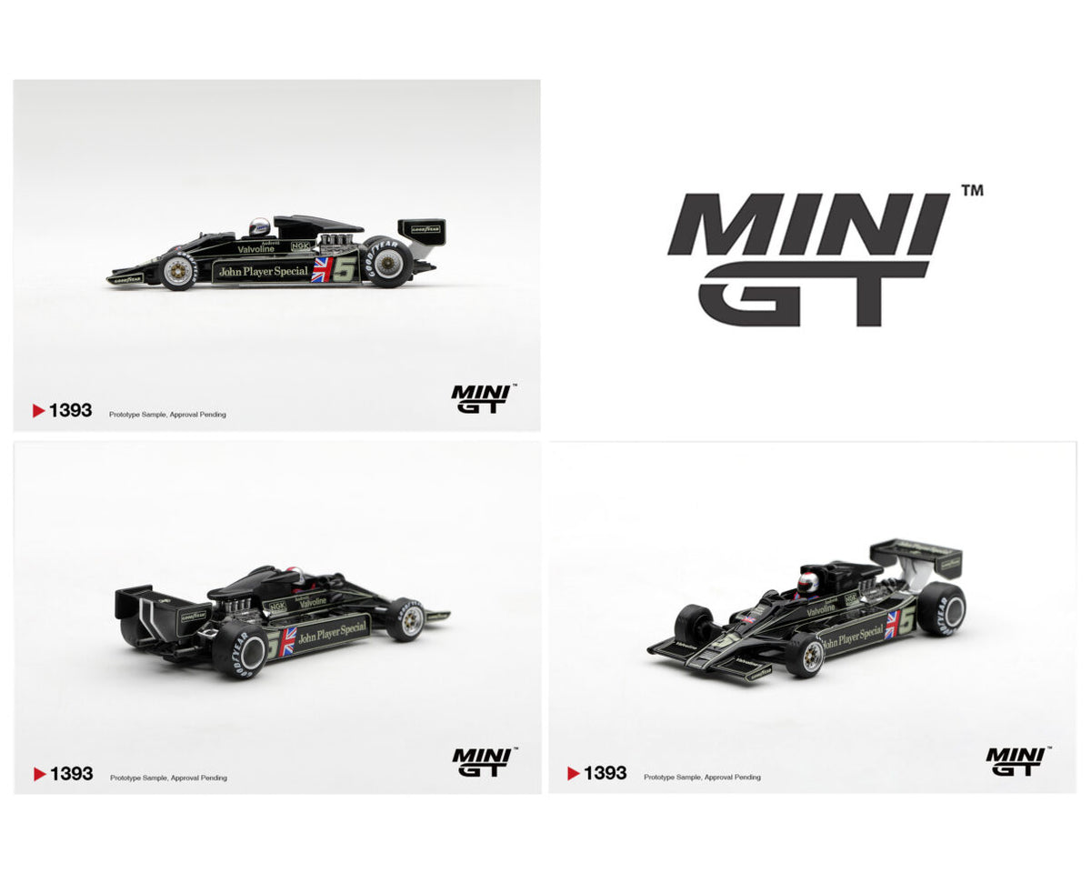 (Preorder) Mini GT 1:64 Lotus 78 #5 Mario Andretti 1977 US GP West Winner #1393