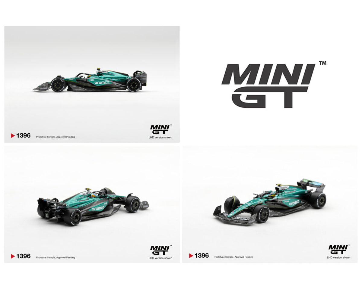 (Preorder) Mini GT 1:64 Aston Martin AMR24 #14 Fernando Alonso 2024 F1 2024 Las Vegas GP #1396