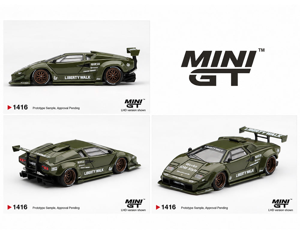 (Preorder) Lamborghini Countach LB-WORKS Army Green #1416