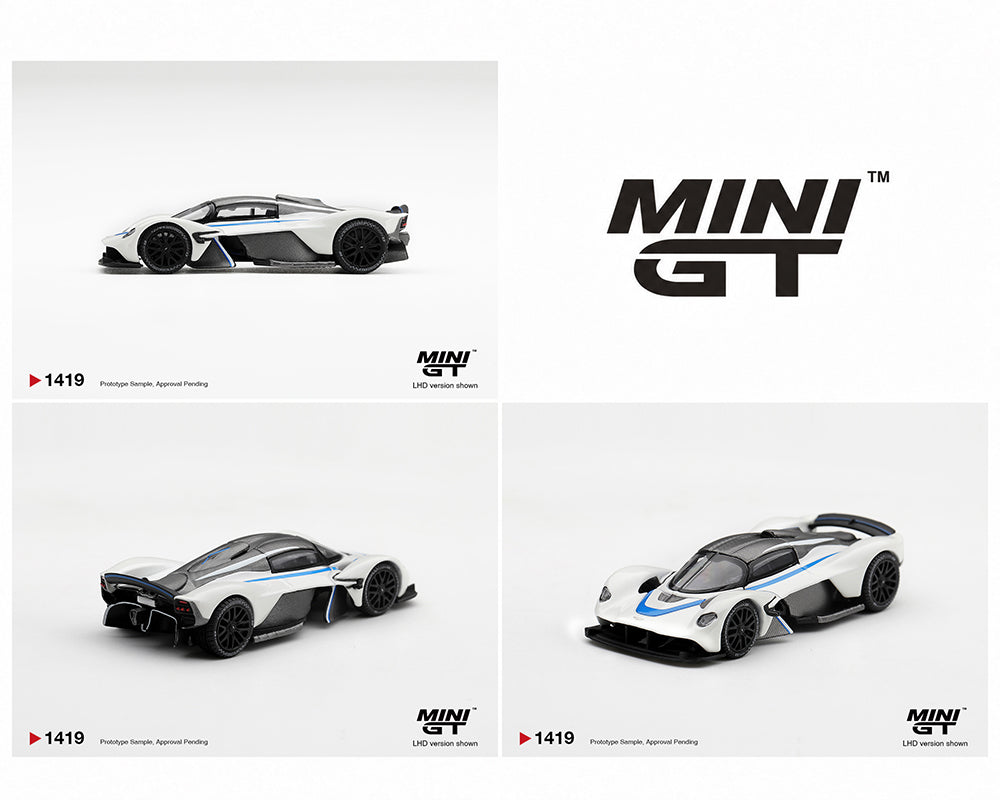 (Preorder) Mini GT 1:64 Aston Martin Valkyrie – Escaping White #1419
