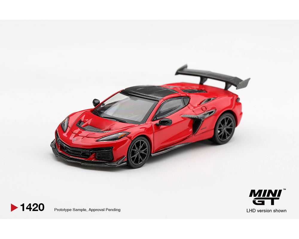 (Preorder) Mini GT 1:64 Chevrolet Corvette ZR1 – Torch Red #1420