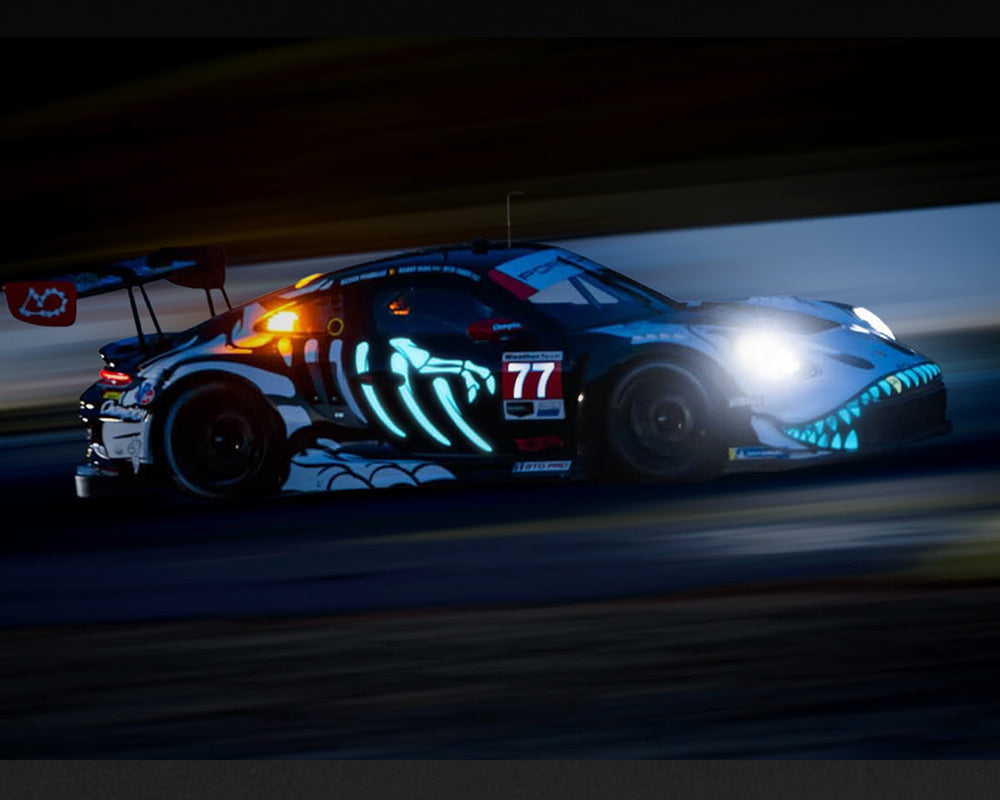 (Preorder) Mini GT 1:64 Porsche 911 GT3 R (992) #77 AO Racing “Skeleton Rexy” 2026 IMSA Petit Le Mans #1436