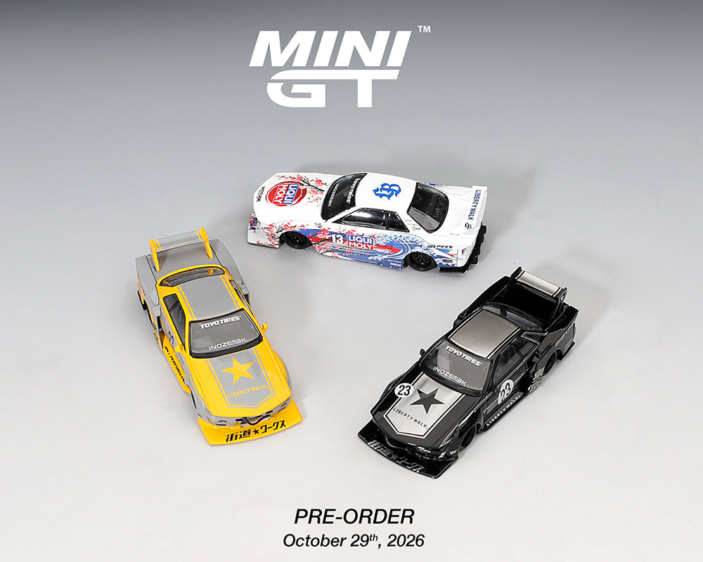 (Preorder) Mini GT 1:64 INOZETEK x Liberty Walk R32 Set 2026 Show Edition 3 Cars Set MGTS0027